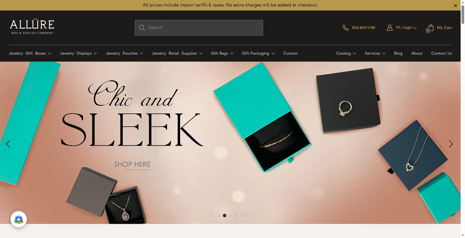 Based in New York, AllurePack services the American jewelry retailer and display industry.