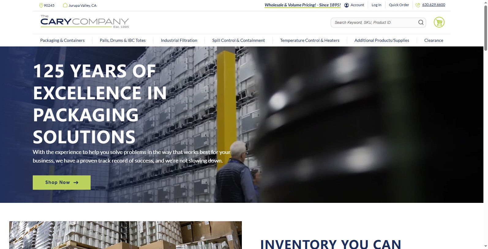 TheCaryCompany was established in 1895 and is based in Addison, Illinois. Best known for their industrial expertise