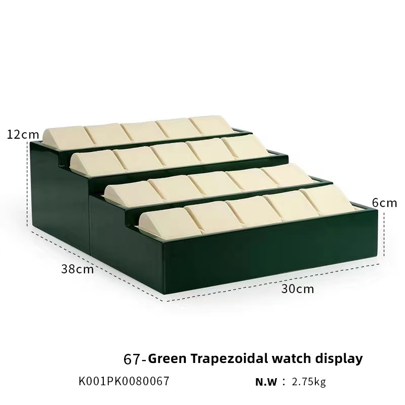 گرم وڪرو پيانو لاکر واچ Trapezoidal ڊسپلي اسٽينڊ