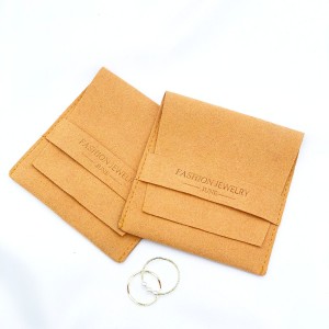 Microfiber envelope sieraden tas foar ring earring ketting