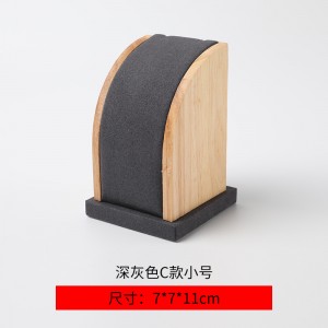 Wholesale houten mei microfiber Jewelry display