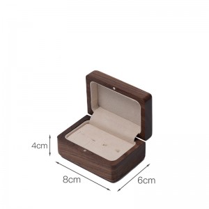 2023 Classic Elegant Vintage Luxury double ring box ibhokisi lokupakisha lobucwebe