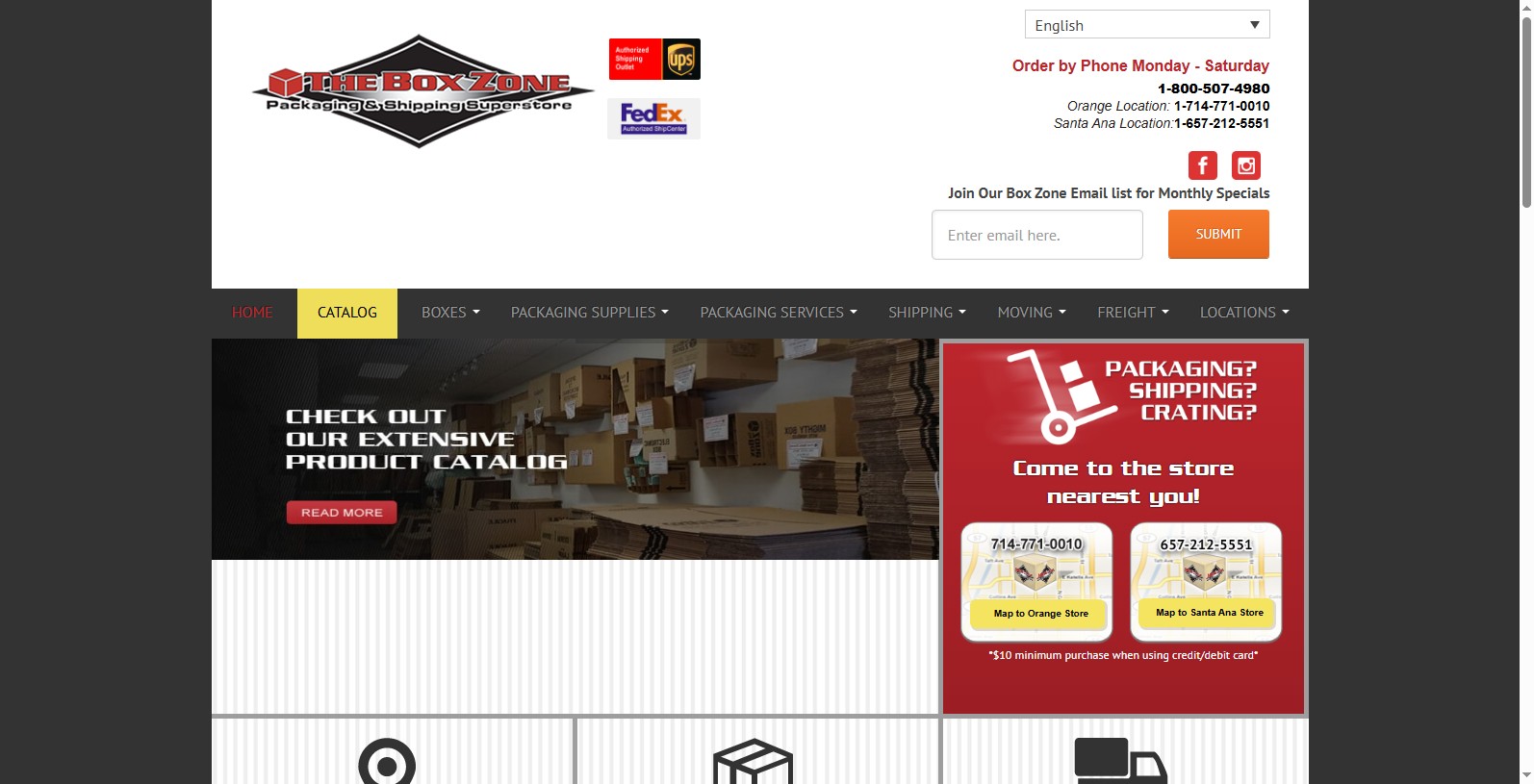 The Box Zone serves California and has the facility in various places such as Long Beach, Santa Ana since 2001. Having great retail presence and serving customers very quickly