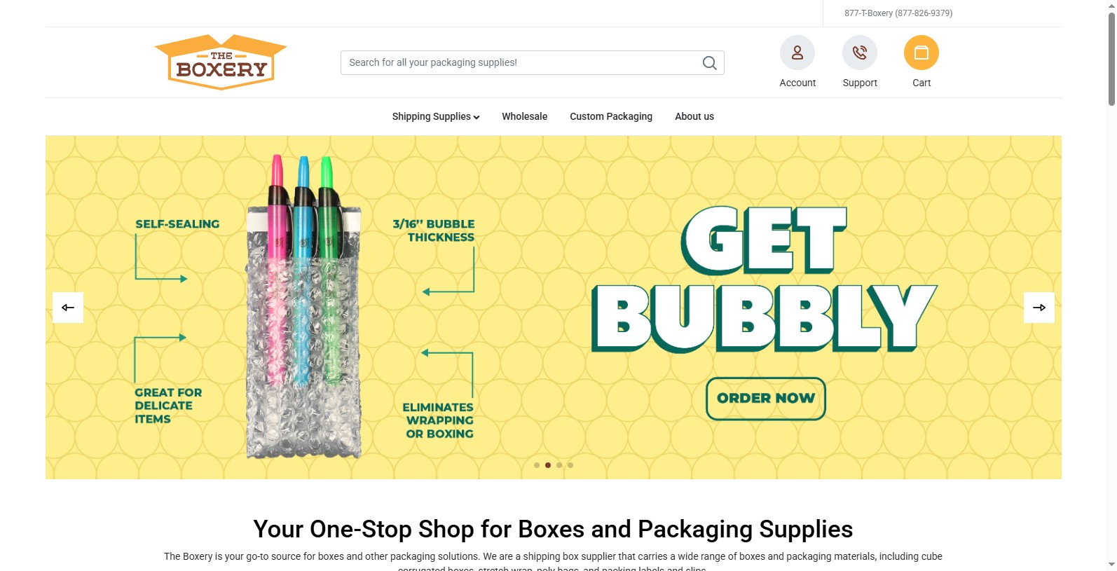 TheBoxery is headquartered in New Jersey and is a premier online supplier of shipping boxes, bubble wrap and other packaging materials.