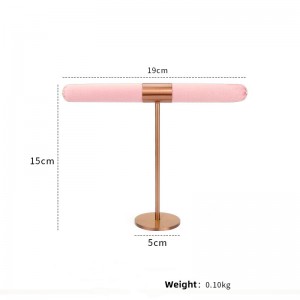 Giá đỡ trưng bày đạo cụ trang sức mới sáng tạo Giá đỡ trưng bày trang sức bằng kim loại và da tùy chỉnh