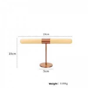 Giá đỡ trưng bày đạo cụ trang sức mới sáng tạo Giá đỡ trưng bày trang sức bằng kim loại và da tùy chỉnh