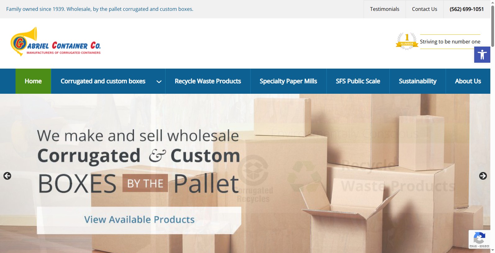Gabriel Container Co., which was established in 1939, is one of Southern California’s longest standing corrugated box manufacturers.
