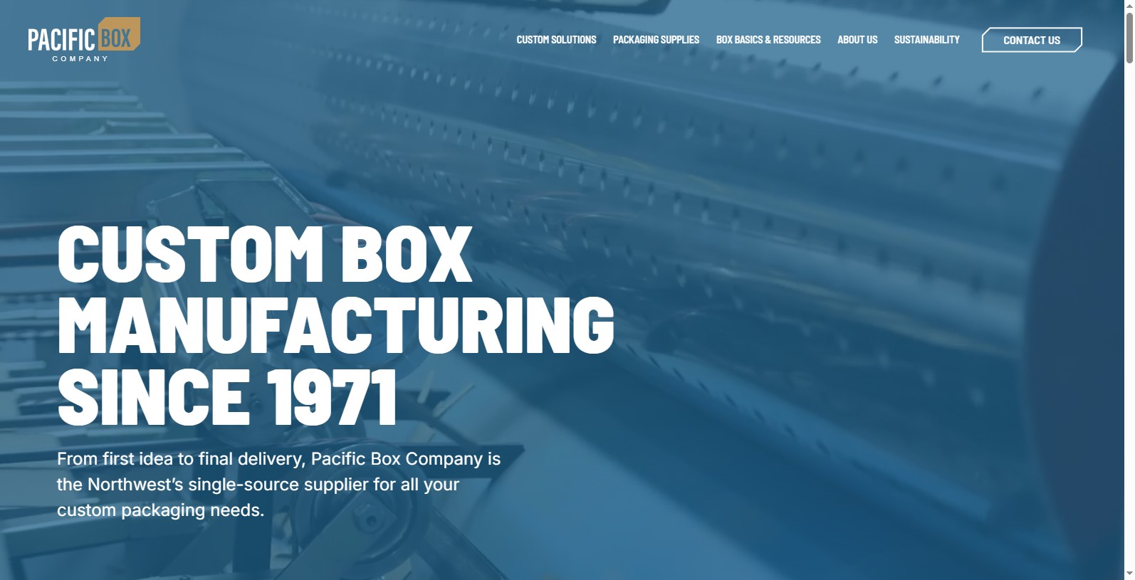 Pacific Box Company is located in Southern California and has over 40 years of experience producing custom corrugated boxes and packaging.