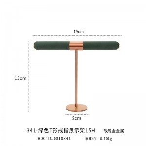 Kreativní nový držák na vystavení šperků Vlastní kovový a kožený stojan na vystavení šperků