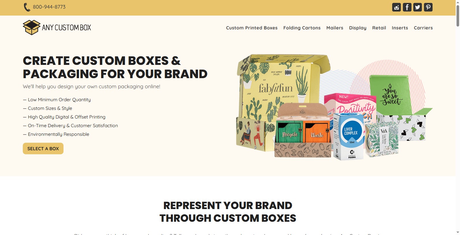AnyCustomBox is a U.S. custom packaging provider in Texas, providing custom boxes solutions for a diverse range of industries