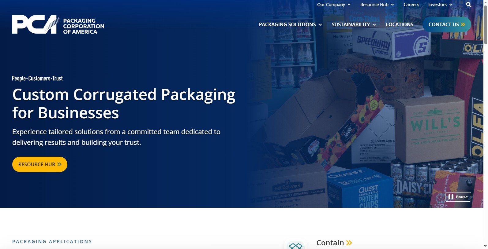 PCA is a Fortune 500 company and has headquarters in Lake Forest, Illinois, and nearly 100 manufacturing facilities across the country.