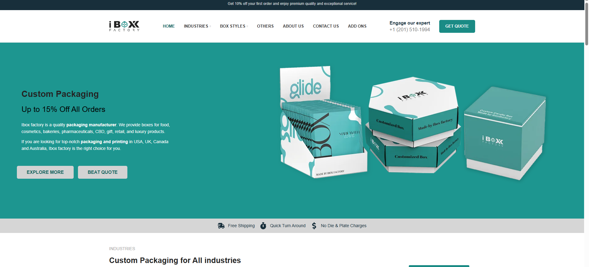 iBoxFactory is a USA custom printed box company that helps startups and small businesses with their boxes that have fast online box design with low MOQs and quality digital printing.