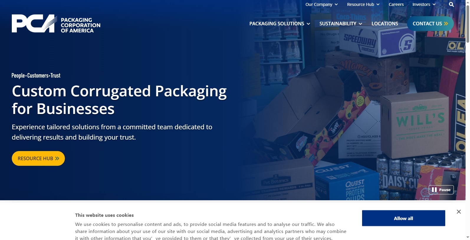 Packaging Corporation of America (PCA) is the fourth largest producer of containerboard and corrugated packaging products in the United States and the third largest producer of uncoated free sheet in North America.