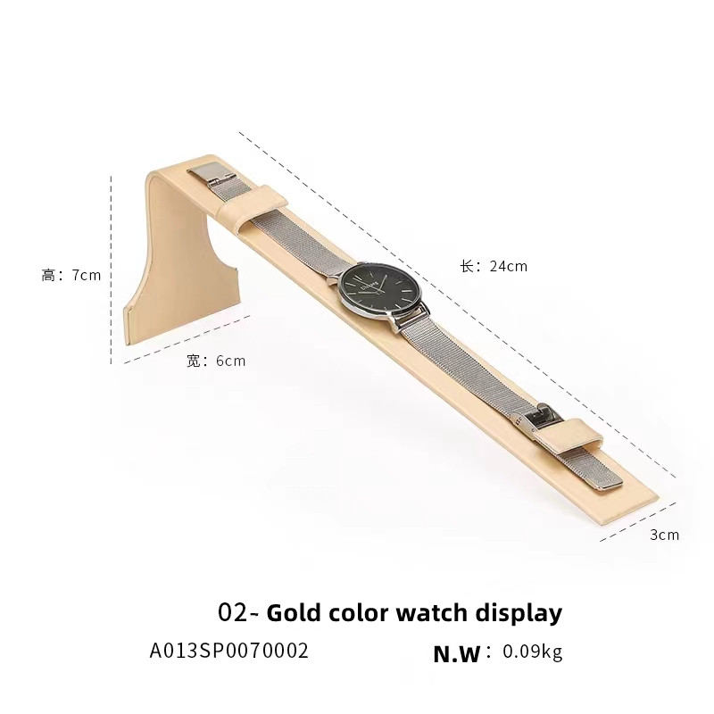 Malaza Pu leather wrap metal display stand for watch