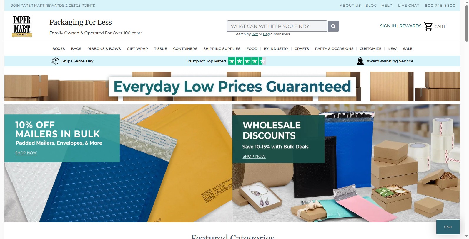 Founded in 1921, Paper Mart is a 3rd generation owned and operated family business that has grown exponentially over the year — from a small Los Angeles shop to see thousands of products across multiple categories.