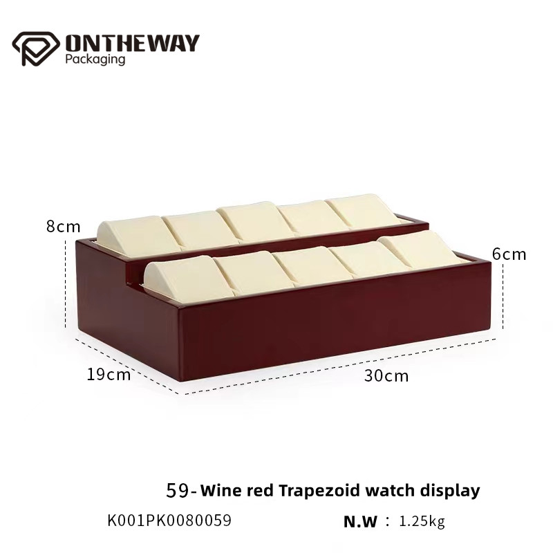 Hot sale Piano lacquer watch Trapezoidal display stand