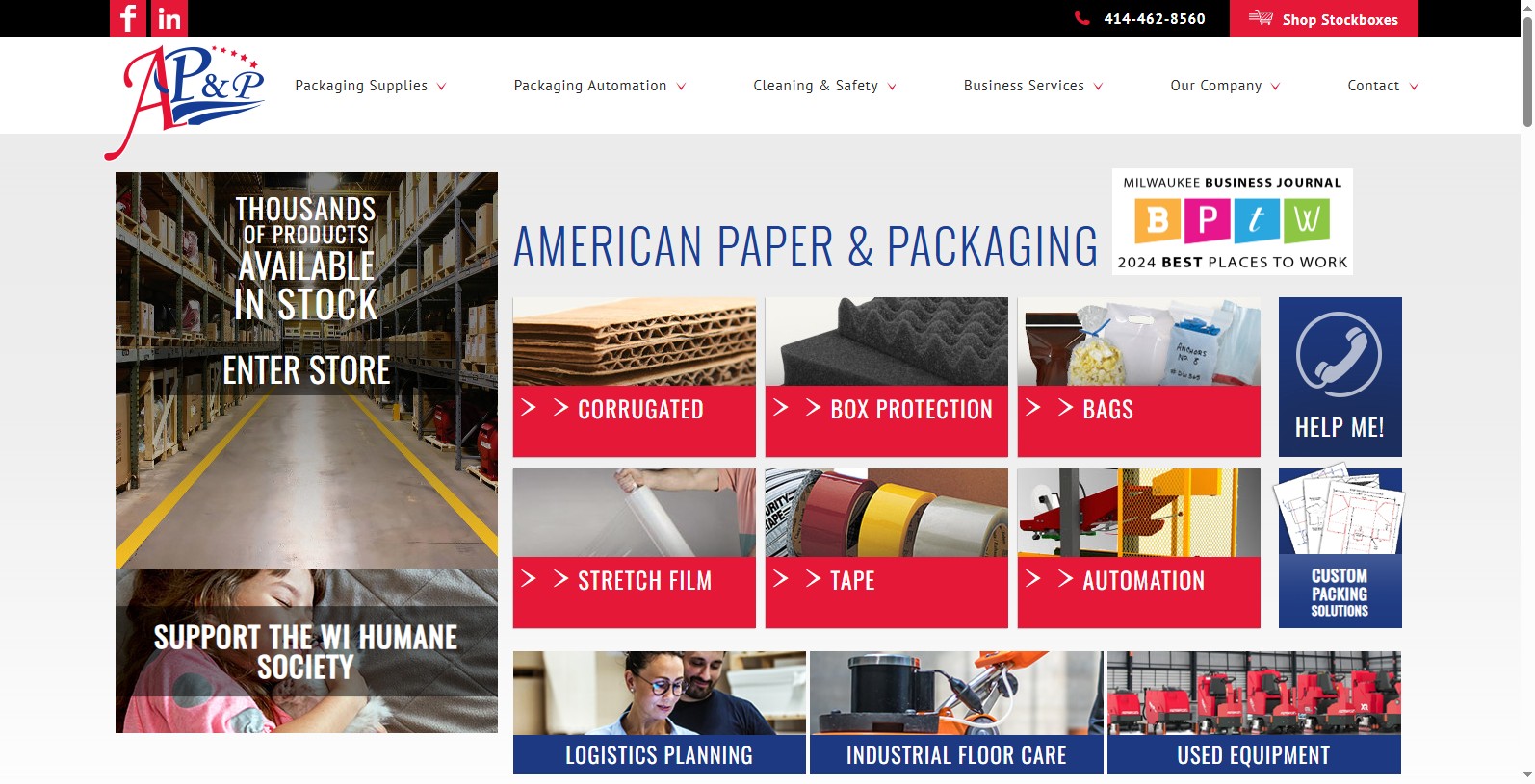 American Paper & Packaging, có trụ sở tại Germantown, Wisconsin, là nhà cung cấp cho khách hàng kể từ năm 1926. Là một công ty gia đình của Mỹ, họ đã xây dựng được danh tiếng vững chắc về độ tin cậy
