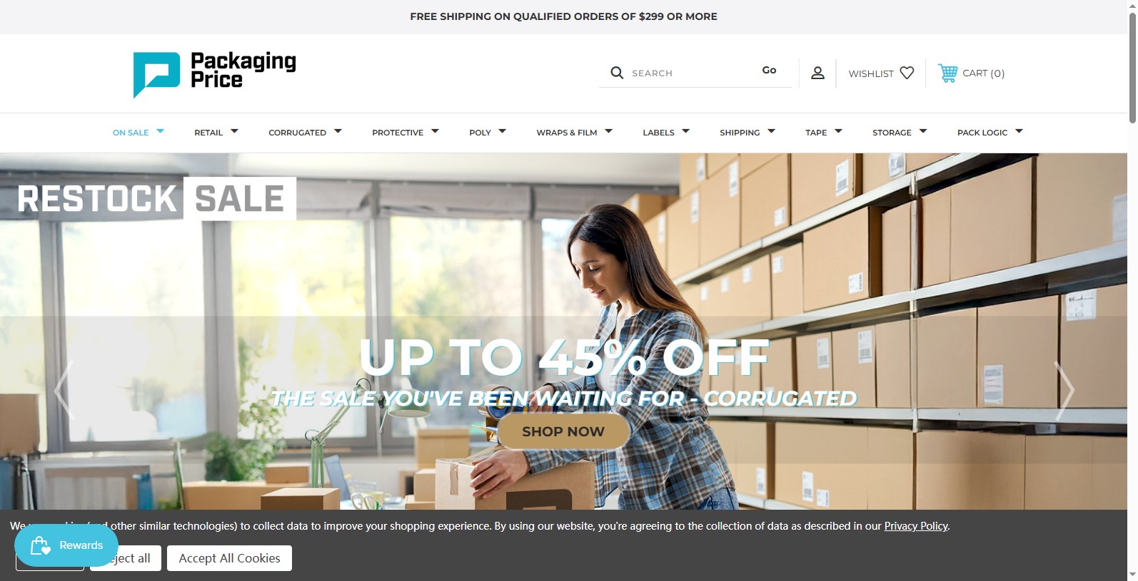 A place for Packaging Price là nhà phân phối Bao bì trực tuyến có trụ sở tại Illinois. Công ty này nhắm đến các doanh nghiệp vừa và nhỏ, có nhiều loại vật liệu đóng gói làm sẵn và thân thiện với môi trường.
