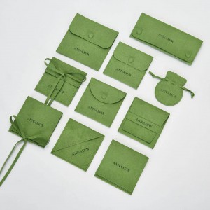 کیسه جواهرات صورتی/سبز عمده فروشی از چین