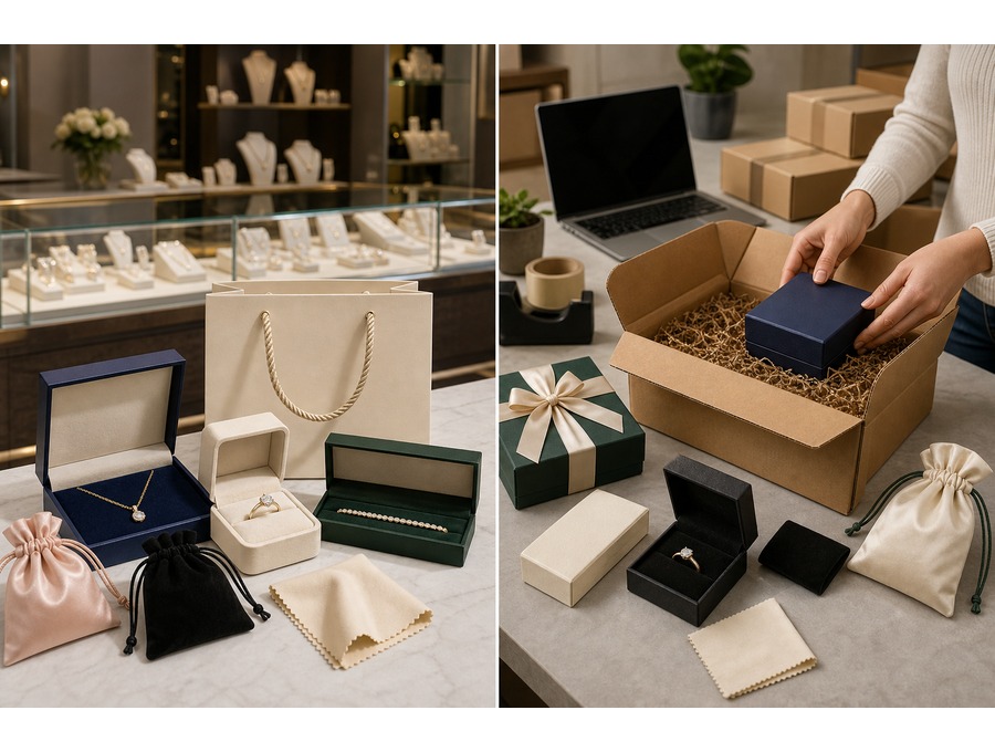 luxury jewelry packaging solutions - leatherette finish box