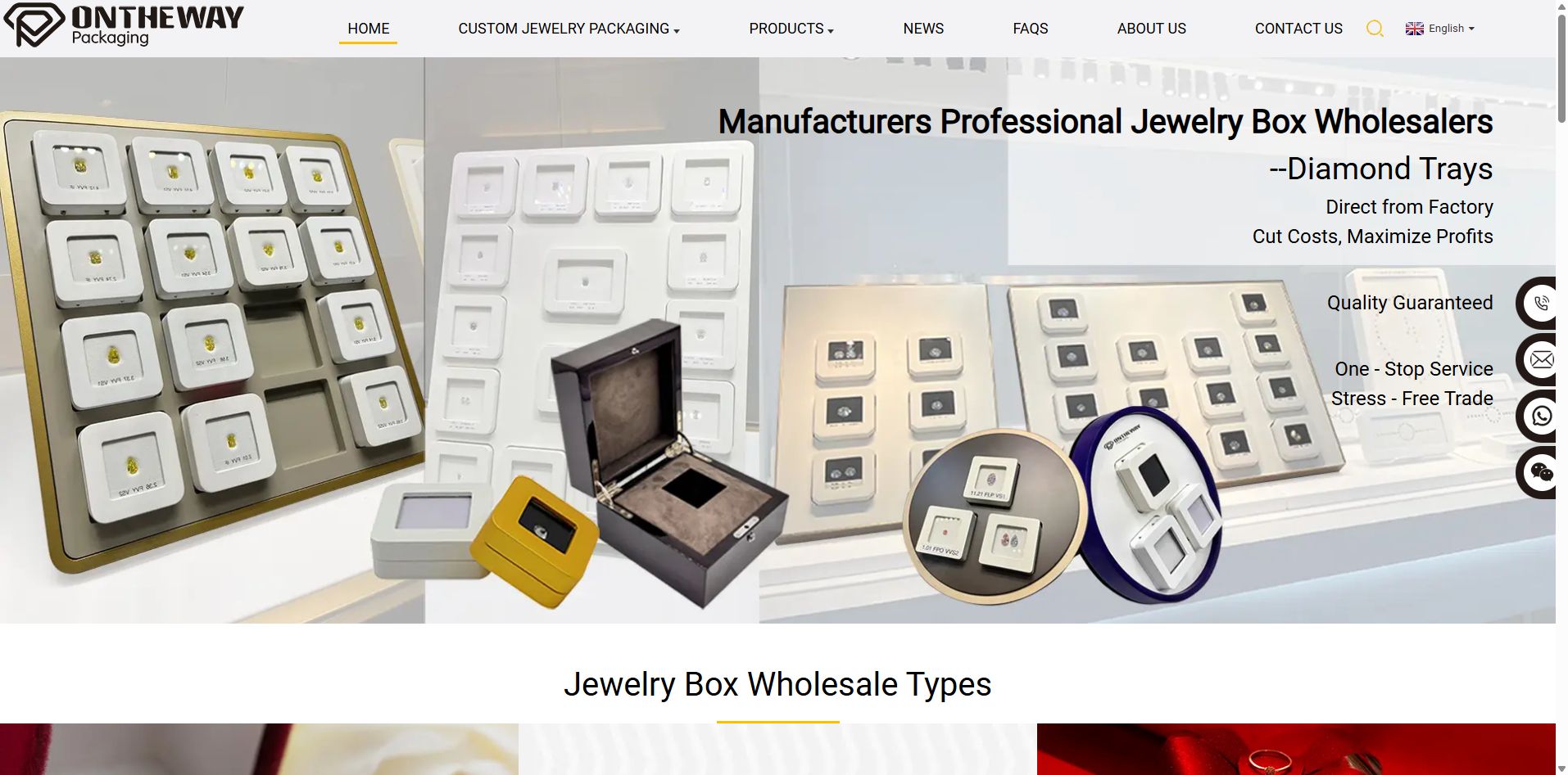 Since its founding in 2007, OTW (Ontheway) Jewelry Packaging China started out as a Chinese factory specialized at custom and personalized packaging serving for jewelry display solution for professional jewelers.