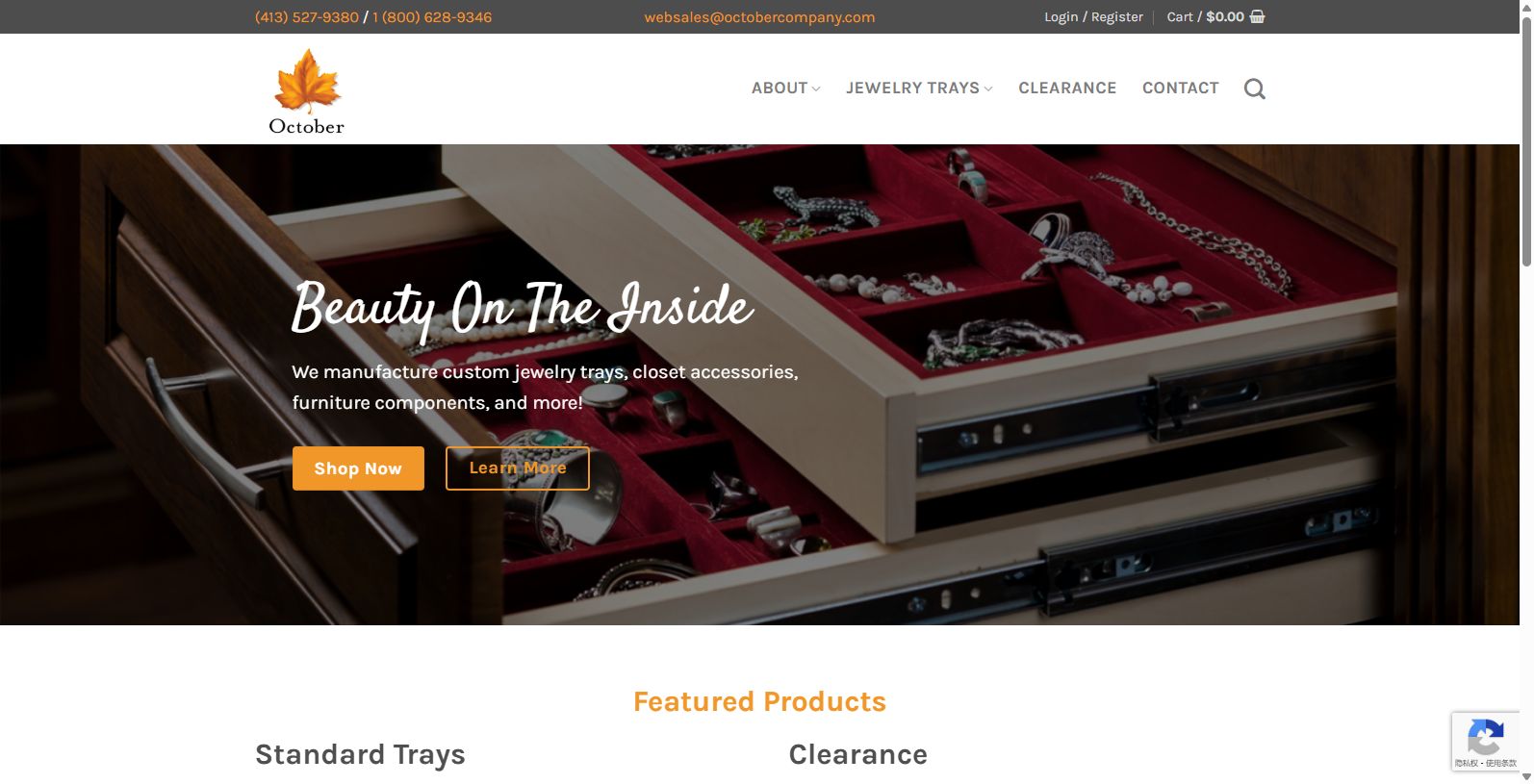 October Company, headquartered in the San Francisco Bay Area and known as the jewelry tray factory a top supplier of quality custom container solutions products for many industries. 