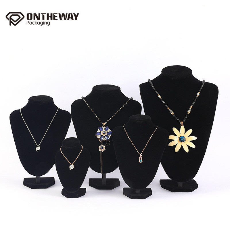 Velvet Jewelry Bust Displays