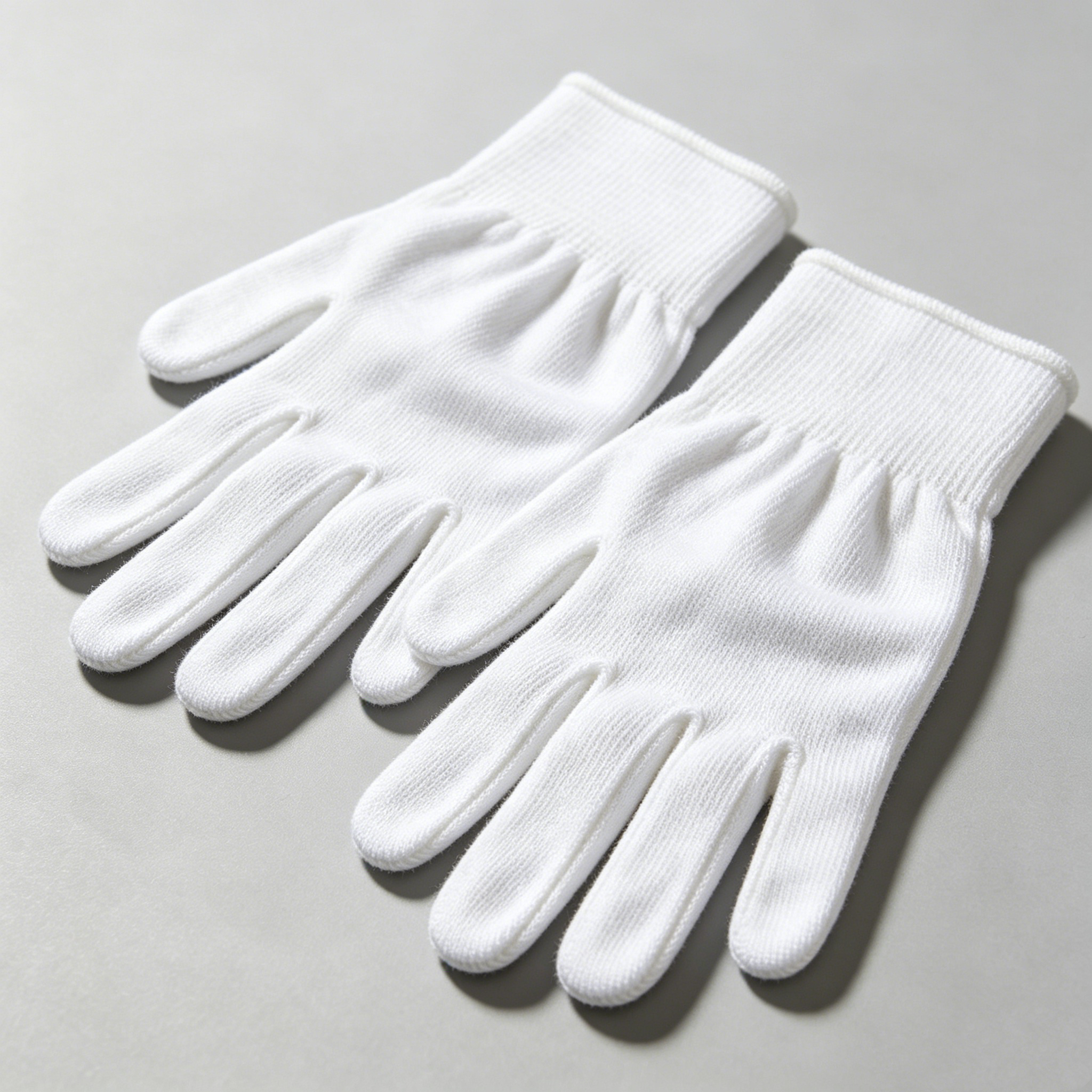 White Cotton Jewelry Gloves