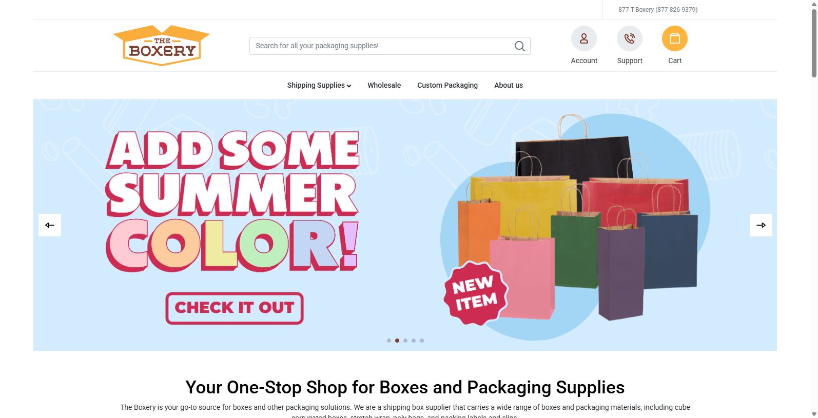 The Boxery is your go-to source for boxes of all types and sizes. The Boxery is your go-to source for boxes and other packaging solutions!