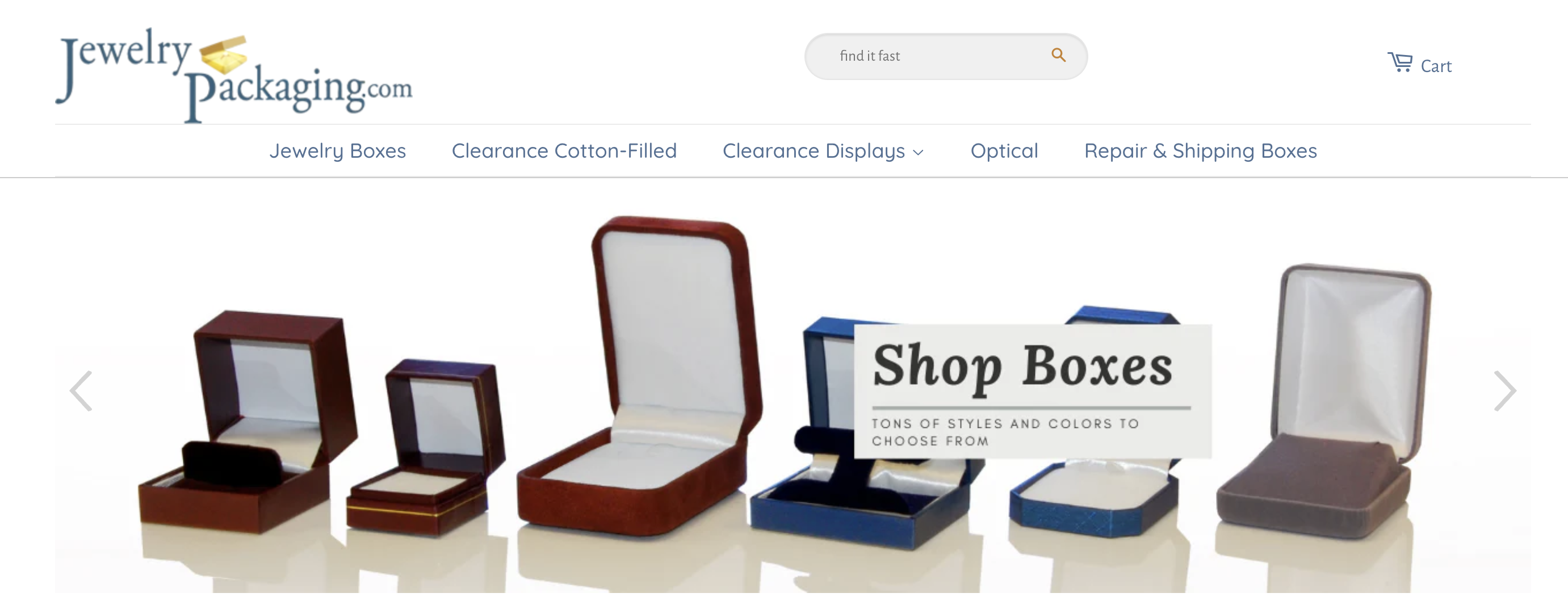 10. JewelryPackaging.com – General Jewelry Packaging Supplier with Wholesale Boxes