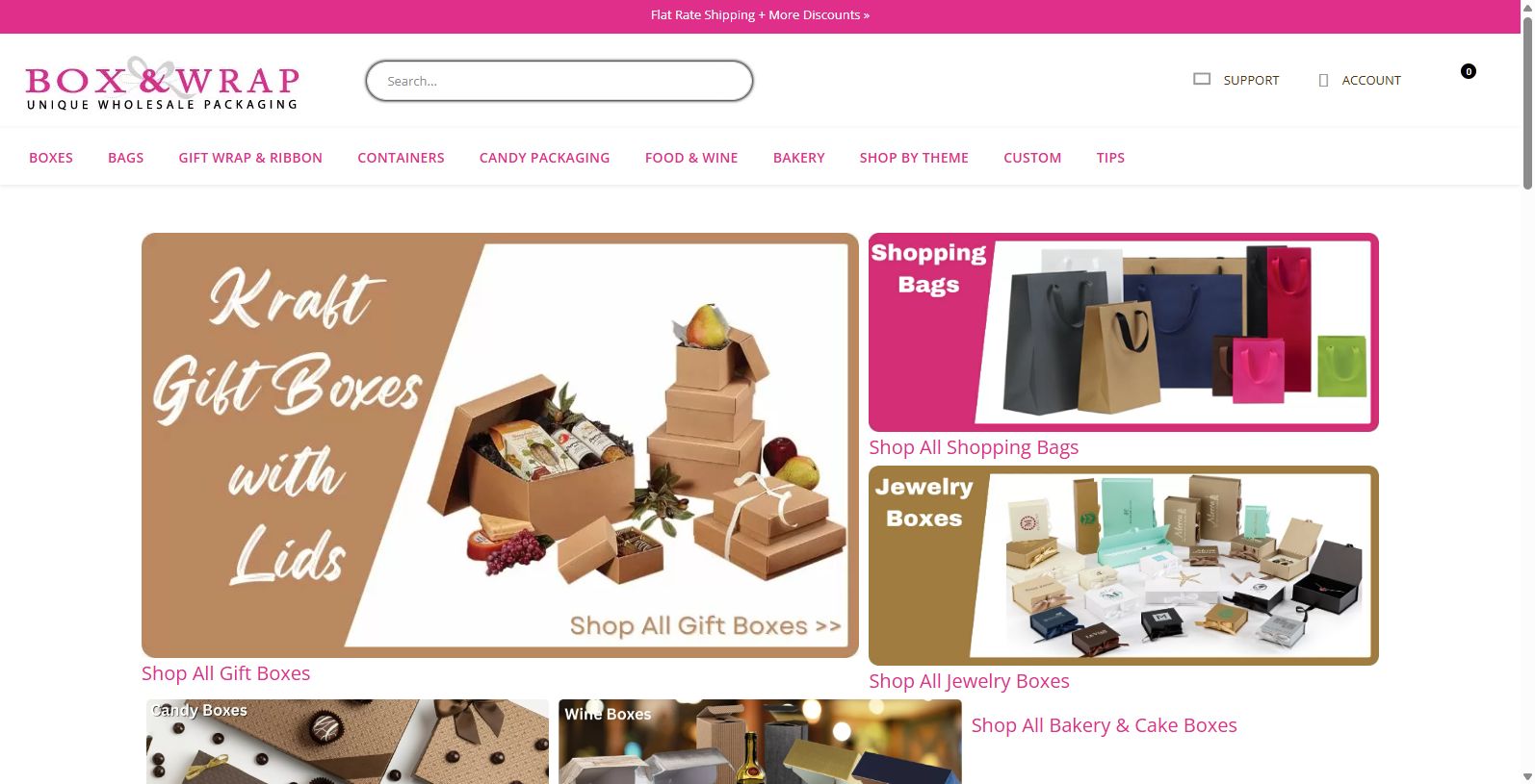 Who we are Box & Wrap, LLC was established in 2004 and has been a growing leader of the gift packaging industry with our quality products and added value program to our customers.