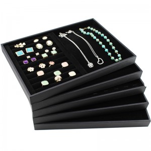black velvet jewelry display tray  