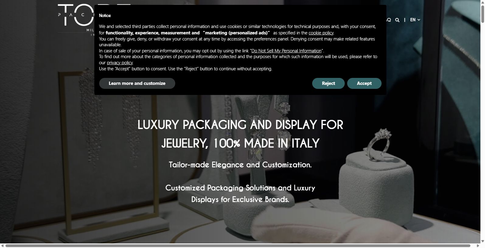 To Be Packing, founded in 1999 and headquartered in Comun Nuovo, Italy, is one of the earliest jewelry box producers.