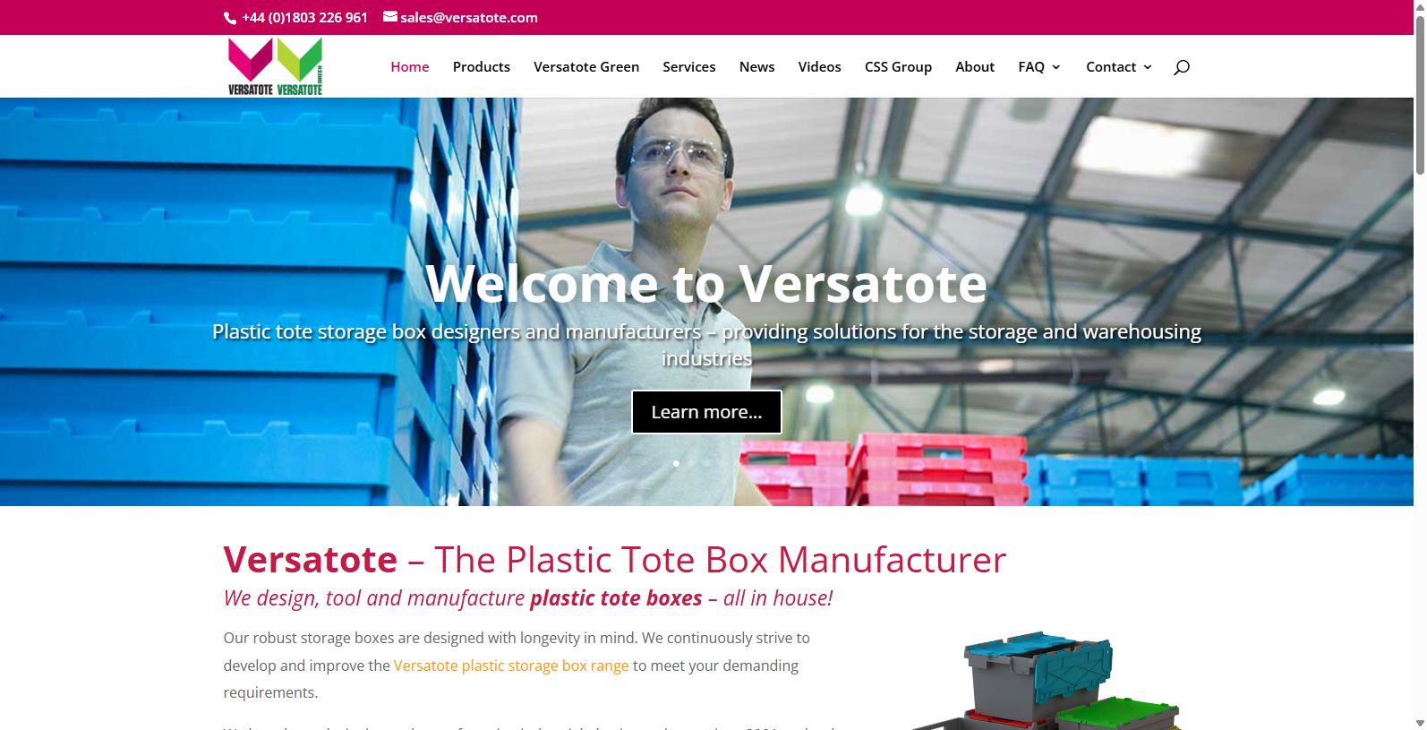 Versatote launched in 2001, has been a leading designer and manufacturer of plastic tote boxes for over 20 years. Based at Sytems House, the firm focusses on innovative storage systems for warehousing and logistics.