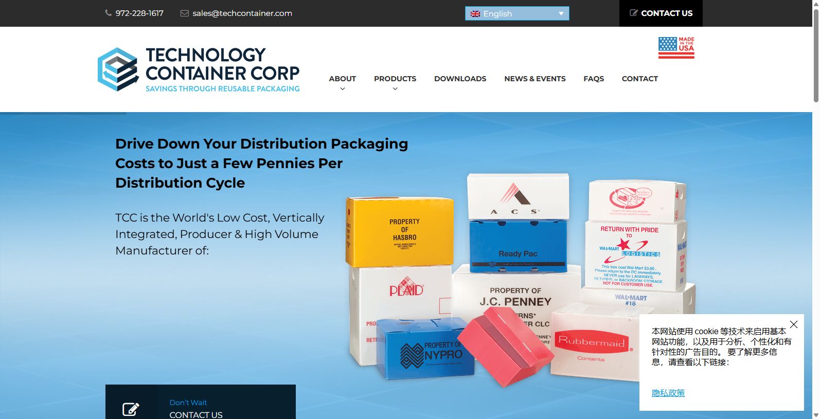 Established more than a half century ago, Technology Container Corp. is known for its plastic boxes and has lead the way in the industry.