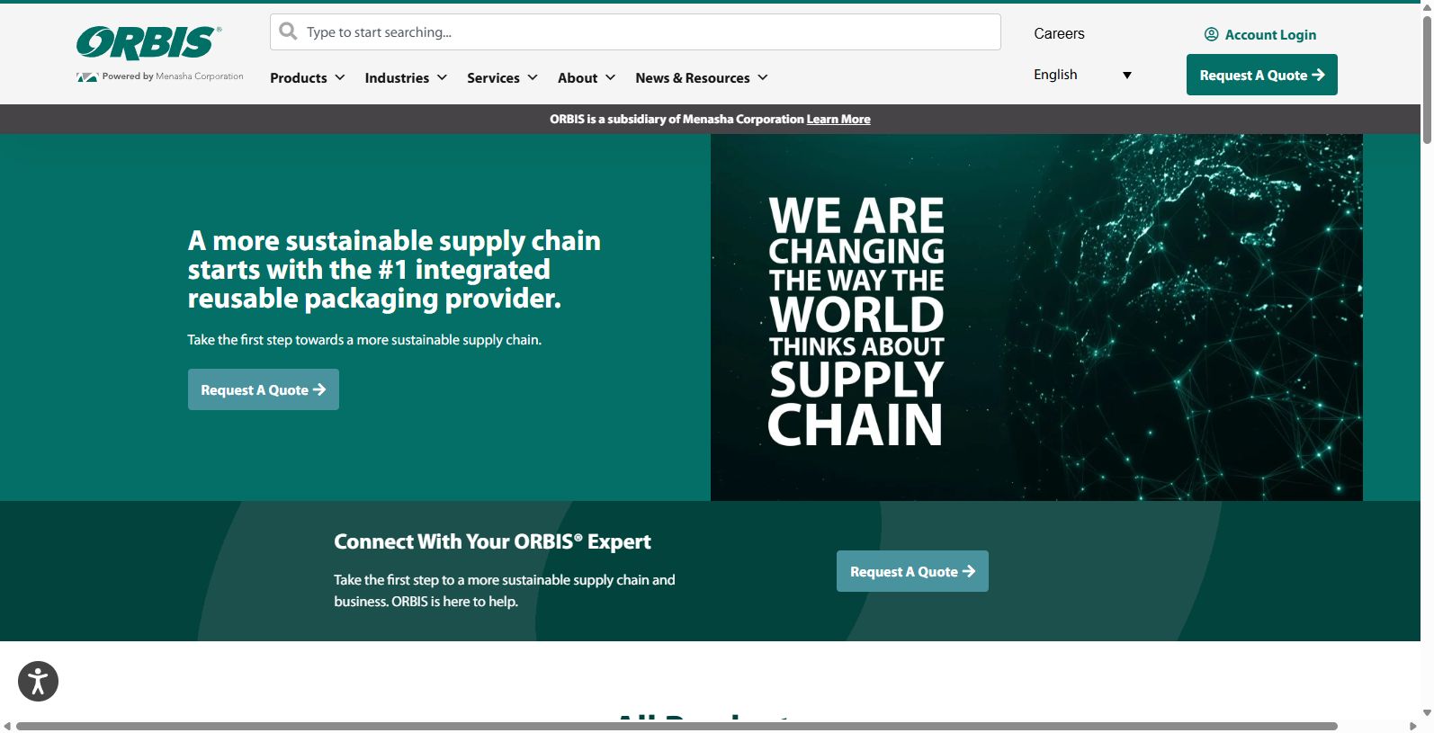ORBIS Corporation helps world-class companies move their product safer, faster and more cost-effectively with reusable totes, pallets, bulk containers, dunnage, carts and racks.