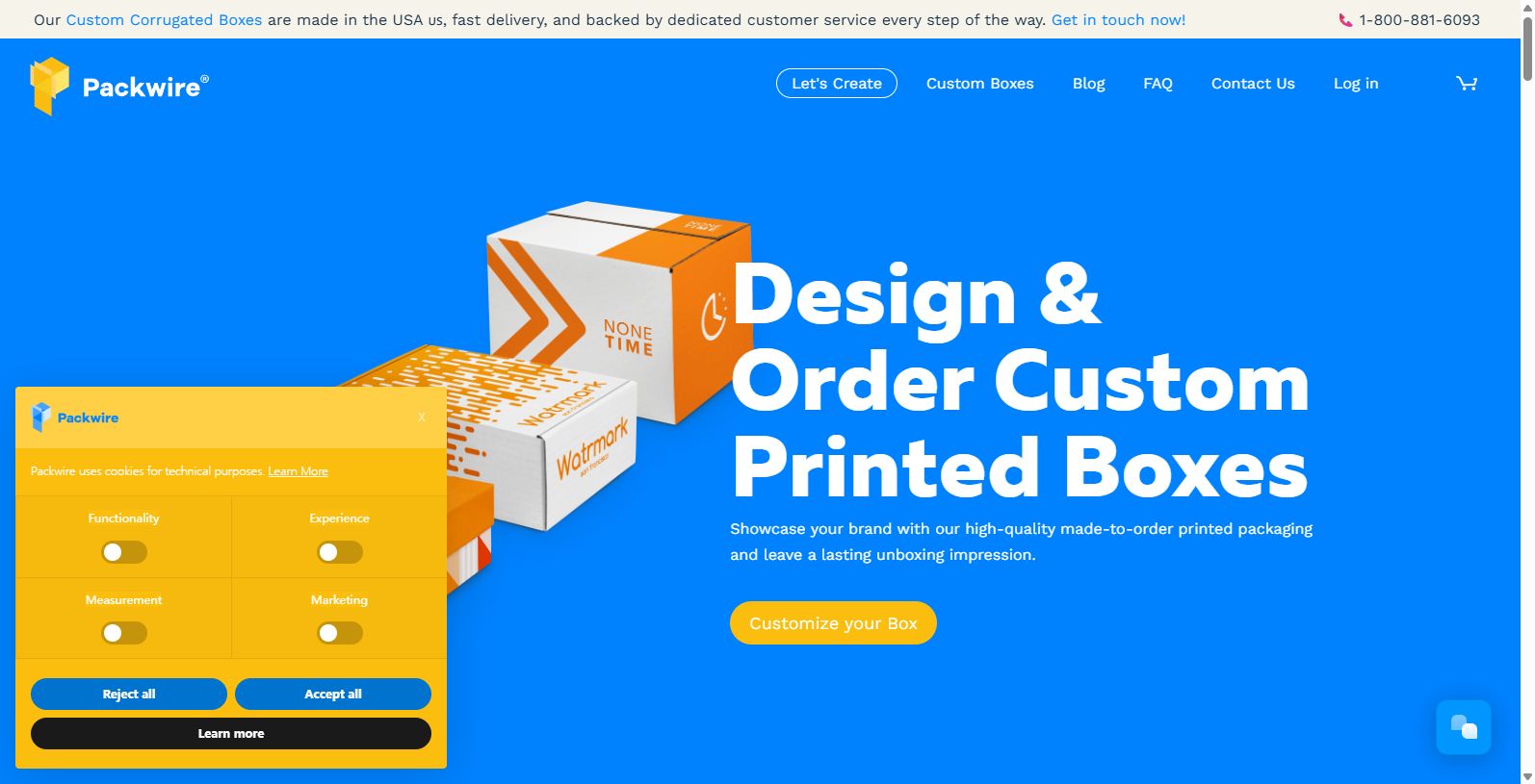 Packwire offers an exceptional platform for designing and ordering custom printed boxes that are perfect for showcasing your brand.