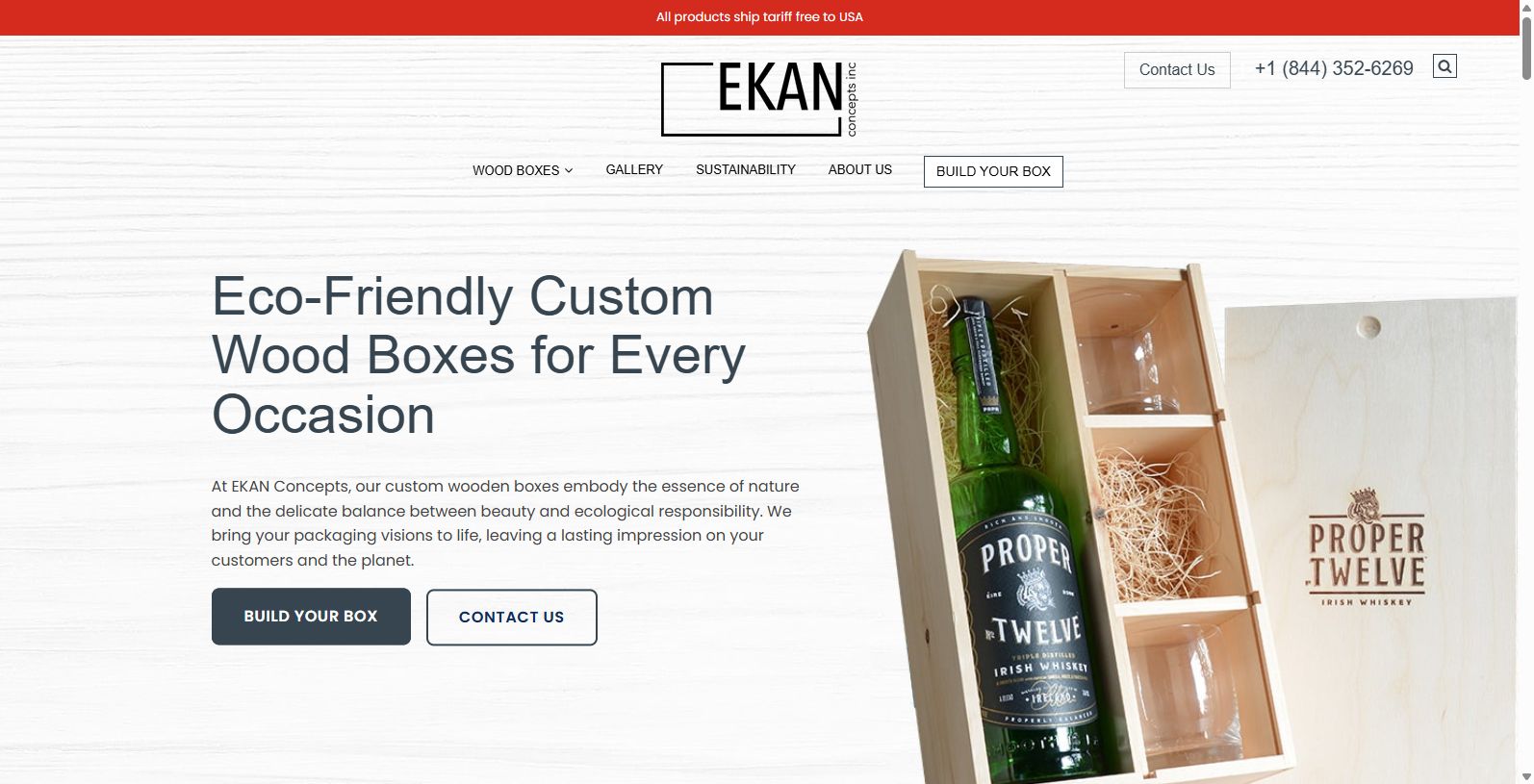 For over 25 years, EKAN Concepts has specialized in crafting exquisite wooden packaging recognized internationally by wineries, distilleries, and diverse industries.