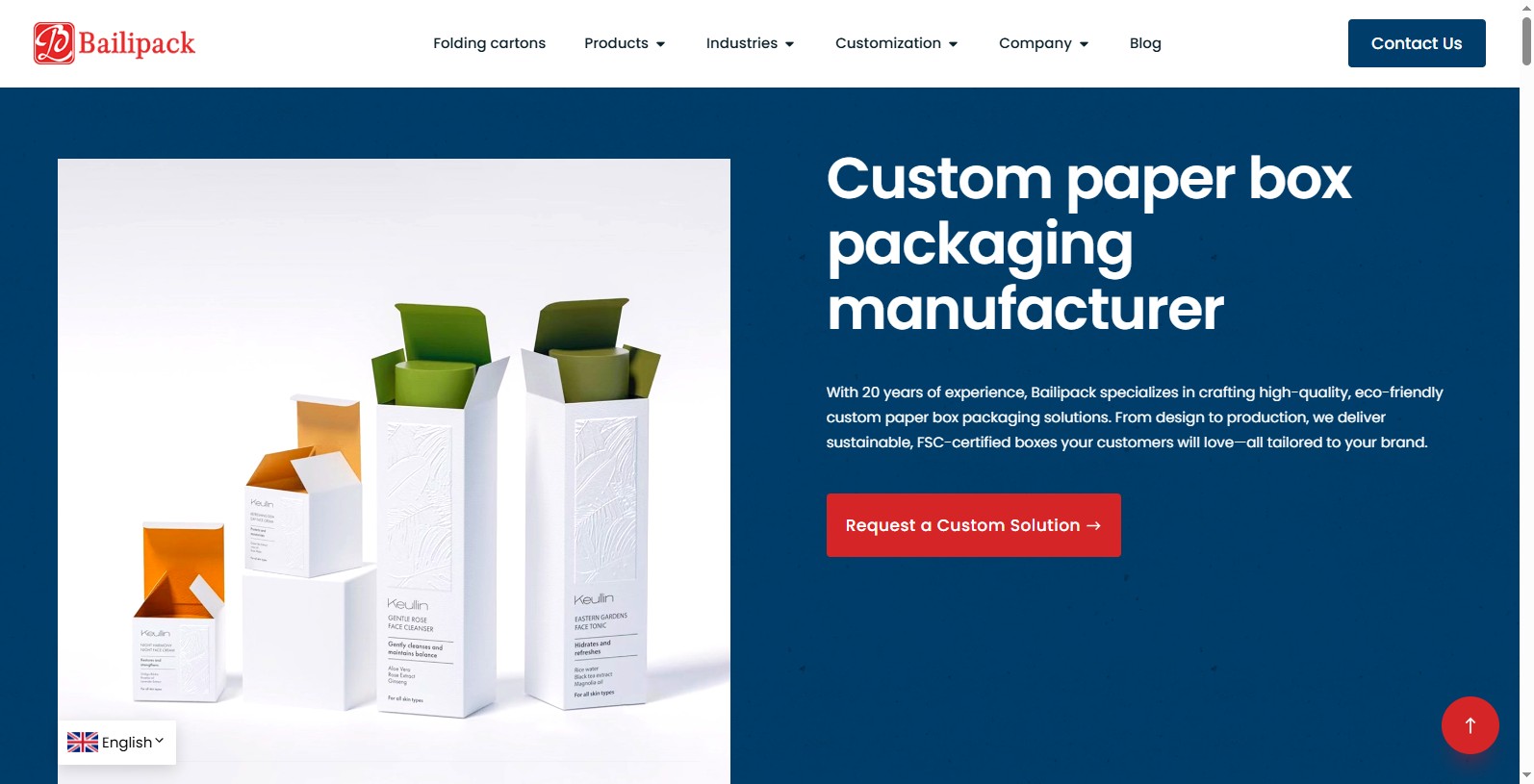 Baili Paper Packaging is based in Guangzhou, China, which has been specializing in packaging products more-than 10 years.