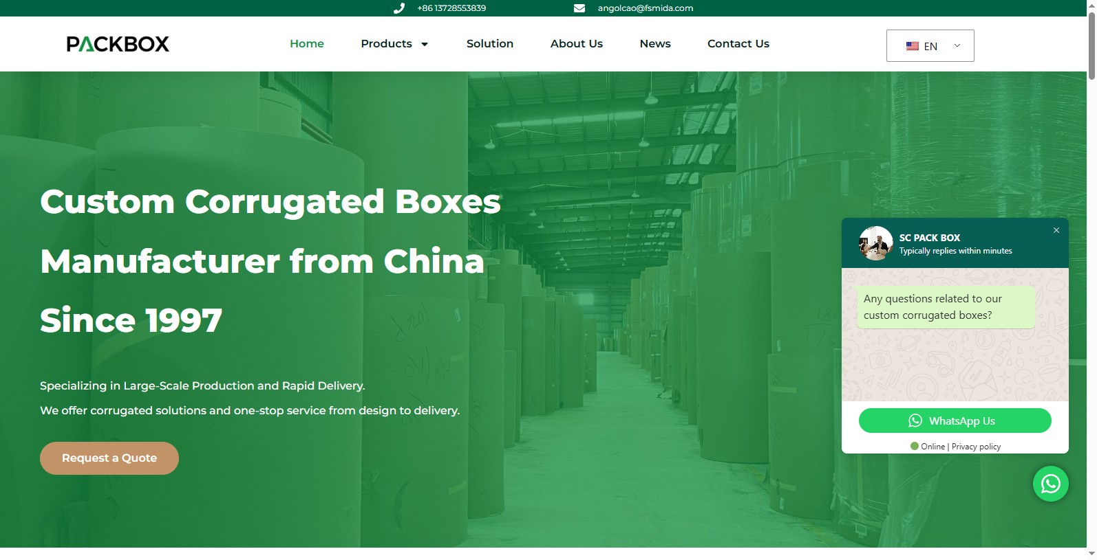 SC Packbox (also named: Shenzhen SC Packaging Co,.LTD) is a professional carton box factory based in Shenzhen of China.
