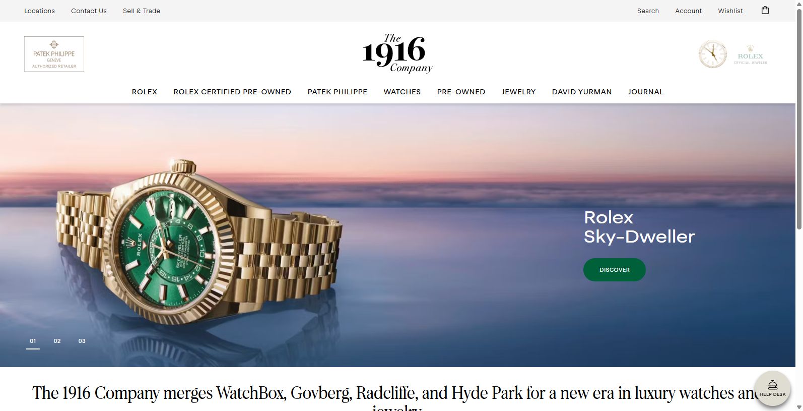 WatchBox, Govberg, Radcliffe and Hyde Park combine to form the 1916 Company, which has found its home in luxury watches and jewelry.