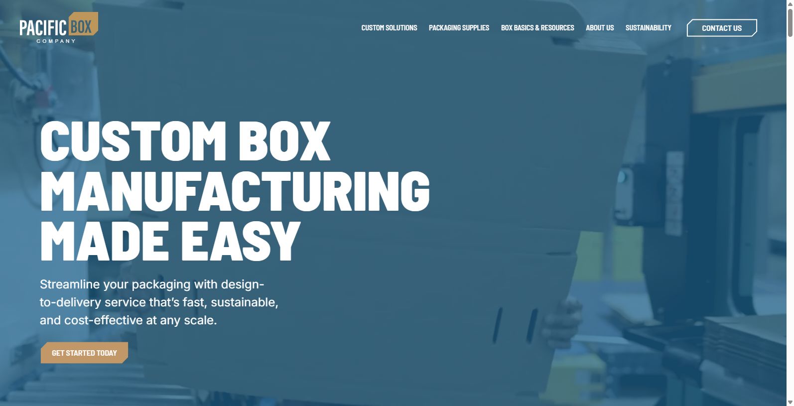 Providing the Northwest with quality corrugated boxes since 1971, and now with an in-house custom box manufacturing product line