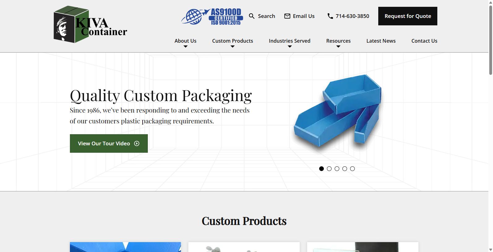 One of the leading custom plastic box manufacturers, Kiva Container, was founded in 1986 in Anaheim, CA.
