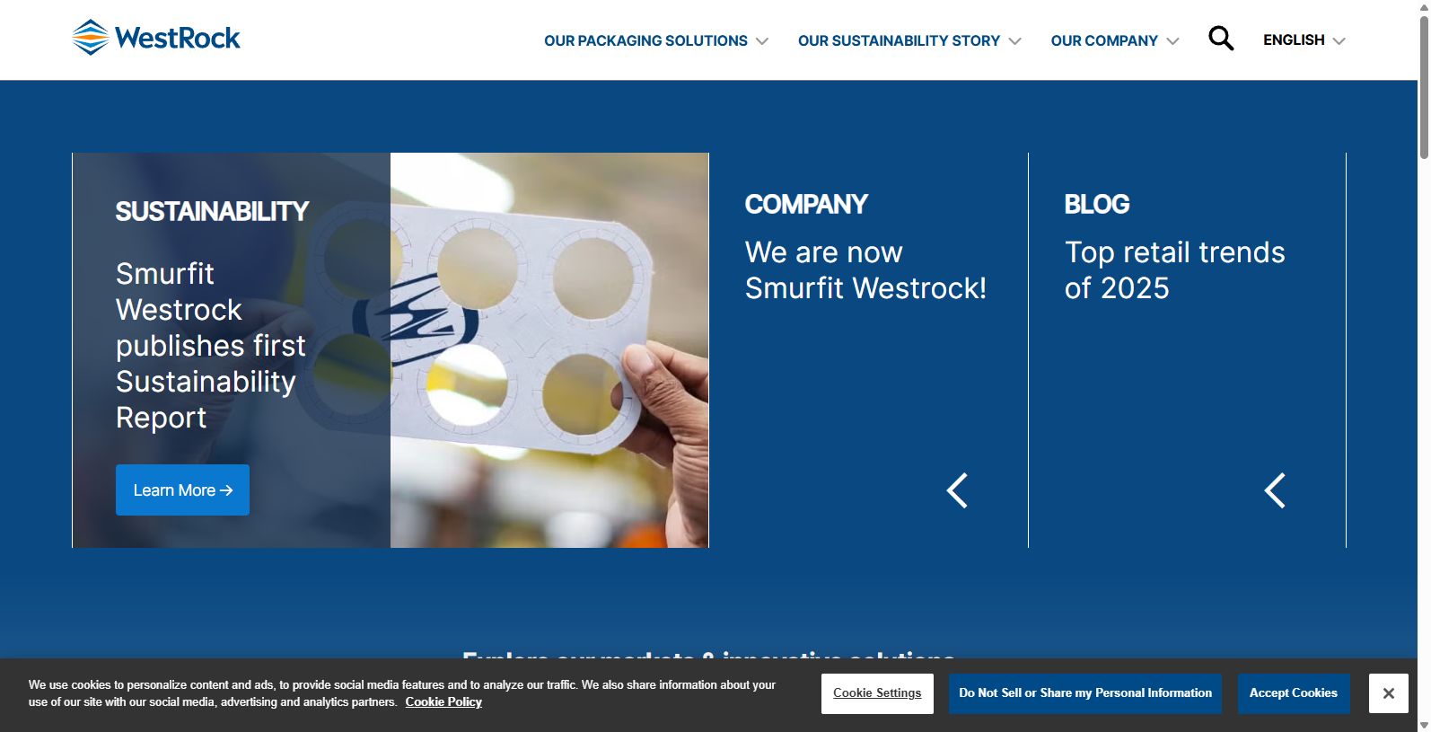 Formed in July 2024 through the merger of WestRock and Smurfit Kappa, Smurfit Westrock has become a global leader in sustainable packaging. 