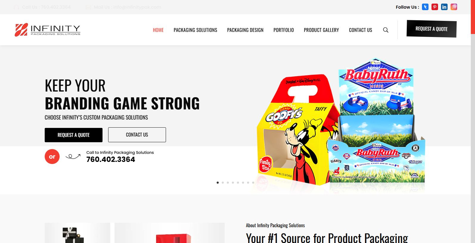 About Infinity Packaging Solutions Infinitey Packaging Solutions, based in Encinitas at 1084 N El Camino Real Ste. 