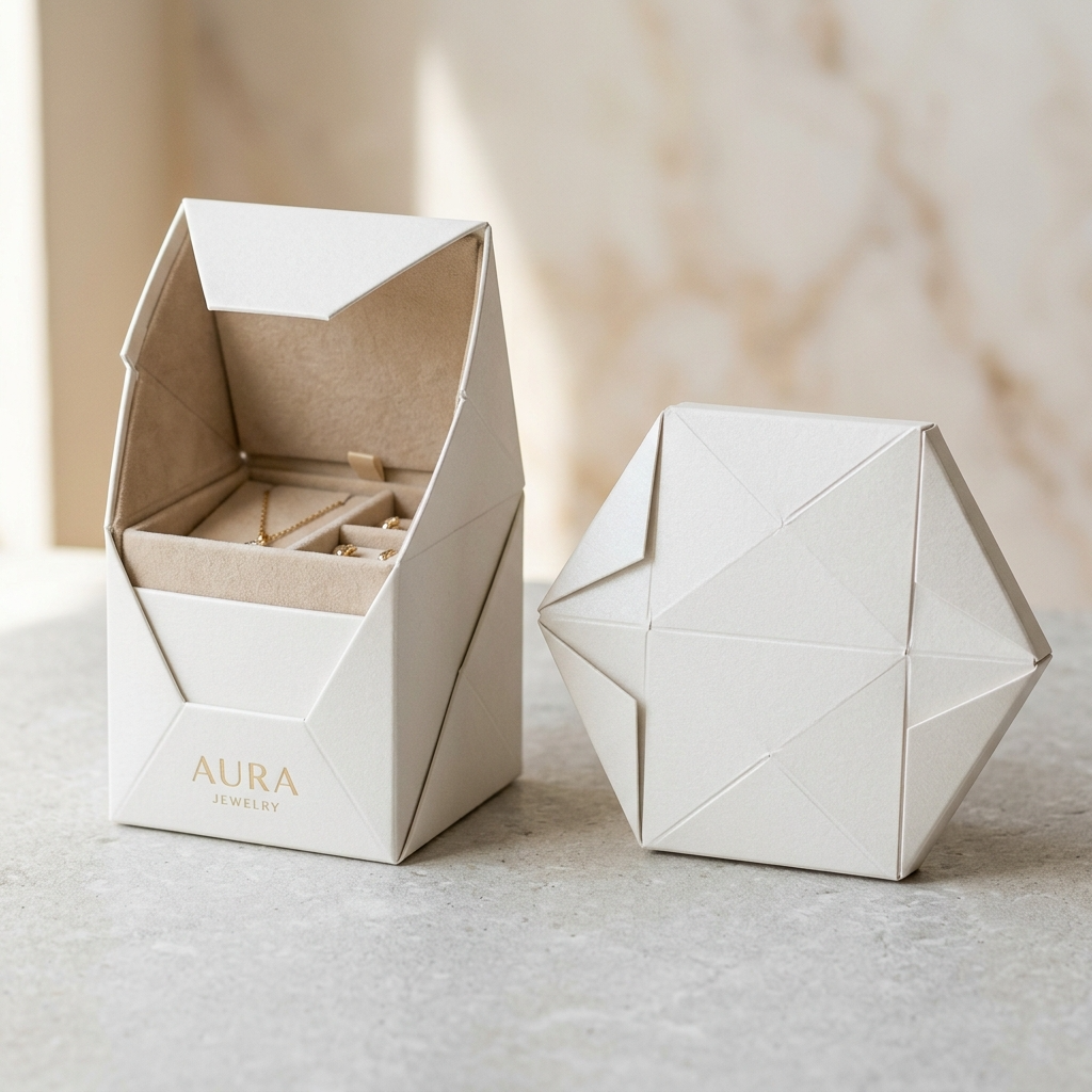 Minimalistische opvouwbare dozen - E-commerce