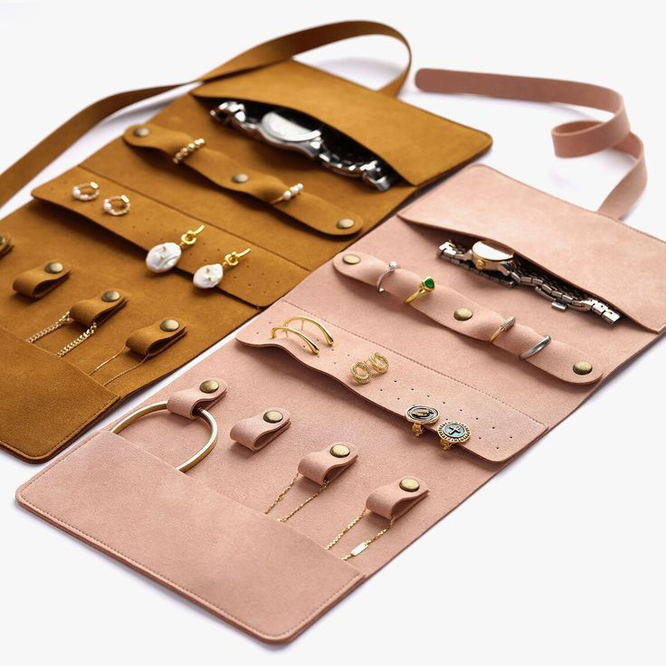 Multi-Compartment Jewelry Rolls