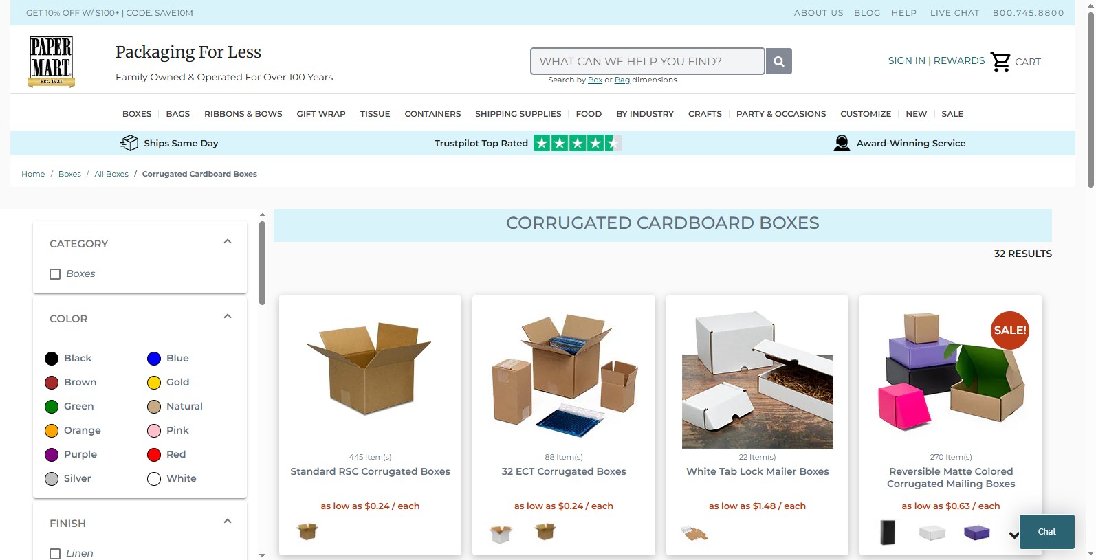 Paper Mart is one of the country’s most established and well-known packaging manufacturers in the United States, established in 1921 and headquartered in Orange