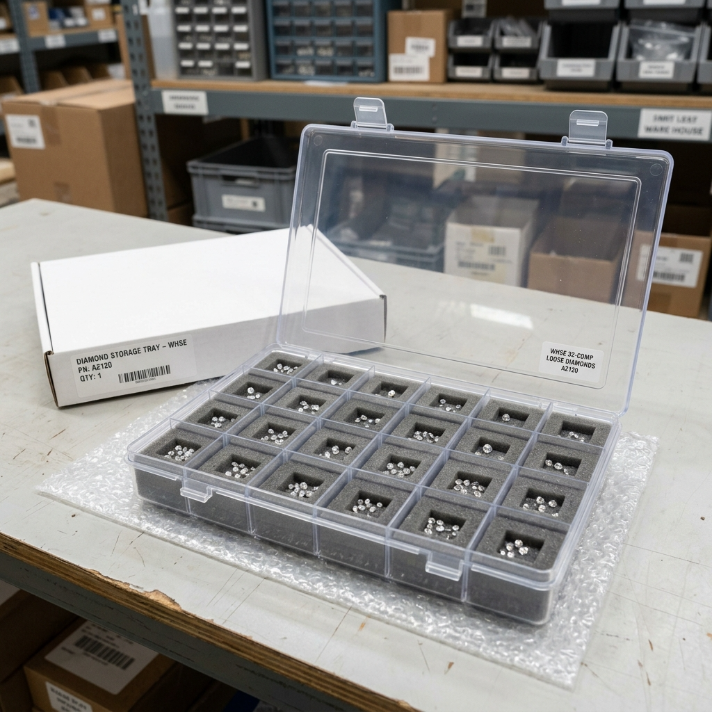 Entry level diamond storage tray for wholesale