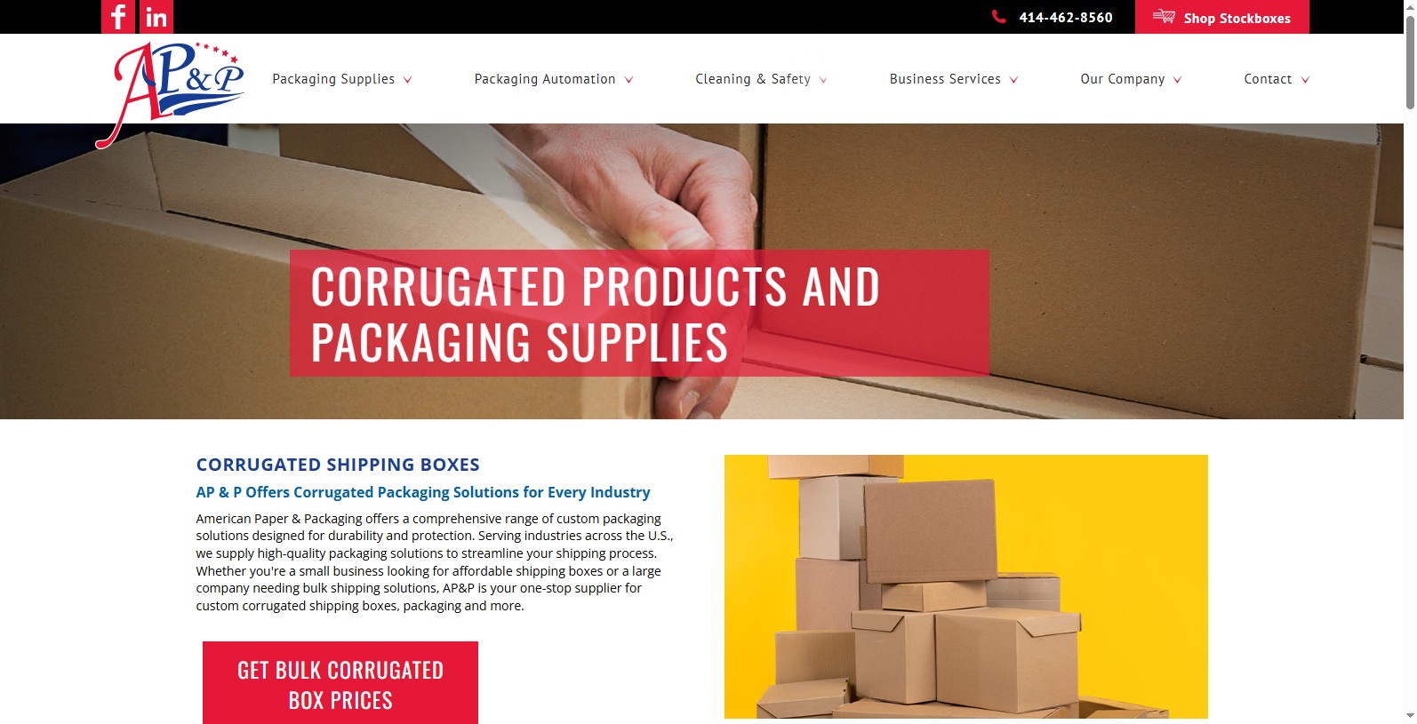 Headquartered in Germantown, Wisconsin, American Paper & Packaging is a provider of a complete line of packaging products with a concentration in corrugated